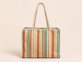 Gestreepte Shopper Tas