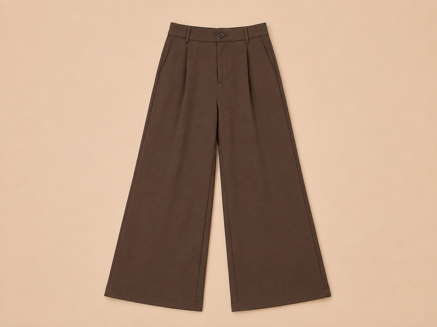 Wide Leg Pantalon Chocolate Brown | IVIVI Paris
