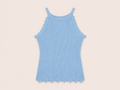 Lichtblauwe Rib Top | Effeny