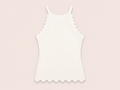Witte Rib Top | Effeny