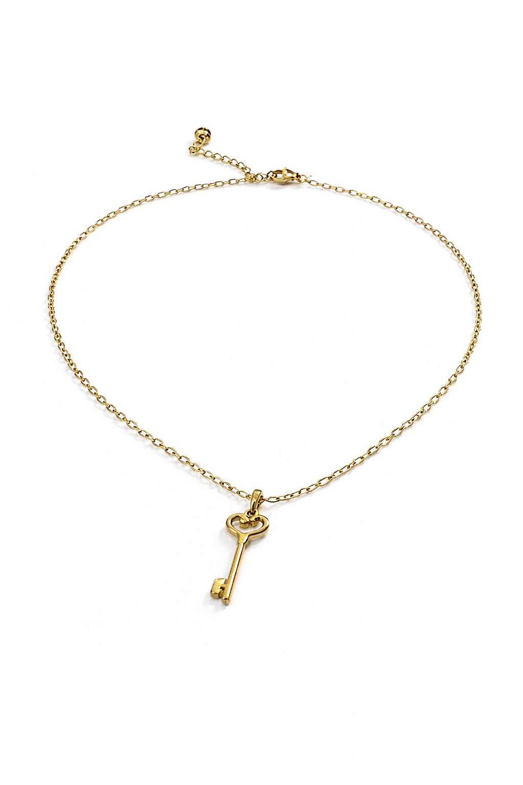 Stainless Steel Gouden Sleutel Ketting | Waterproof Dames Ketting