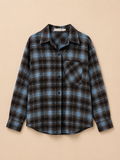 Blouse Check Blue Sparkle