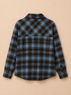 Blouse Check Blue Sparkle