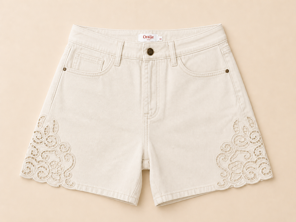 Short beige lace | Oraije Paris