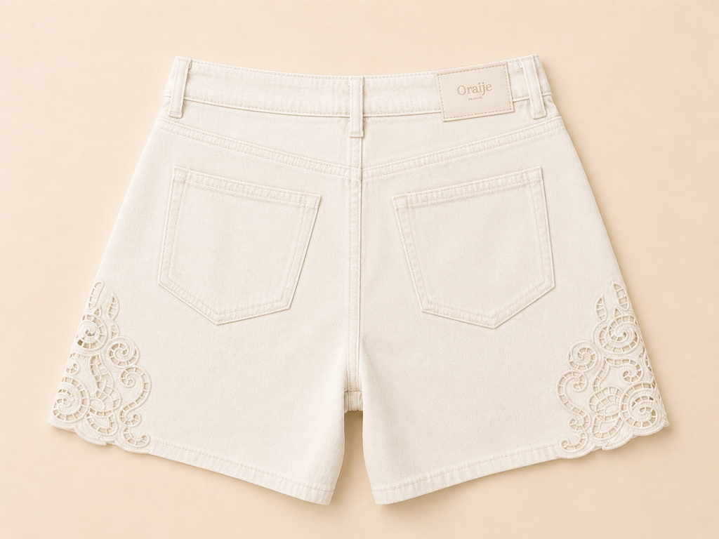 Short beige lace | Oraije Paris