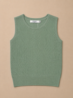 Mintgroene glitter Top | By Clara