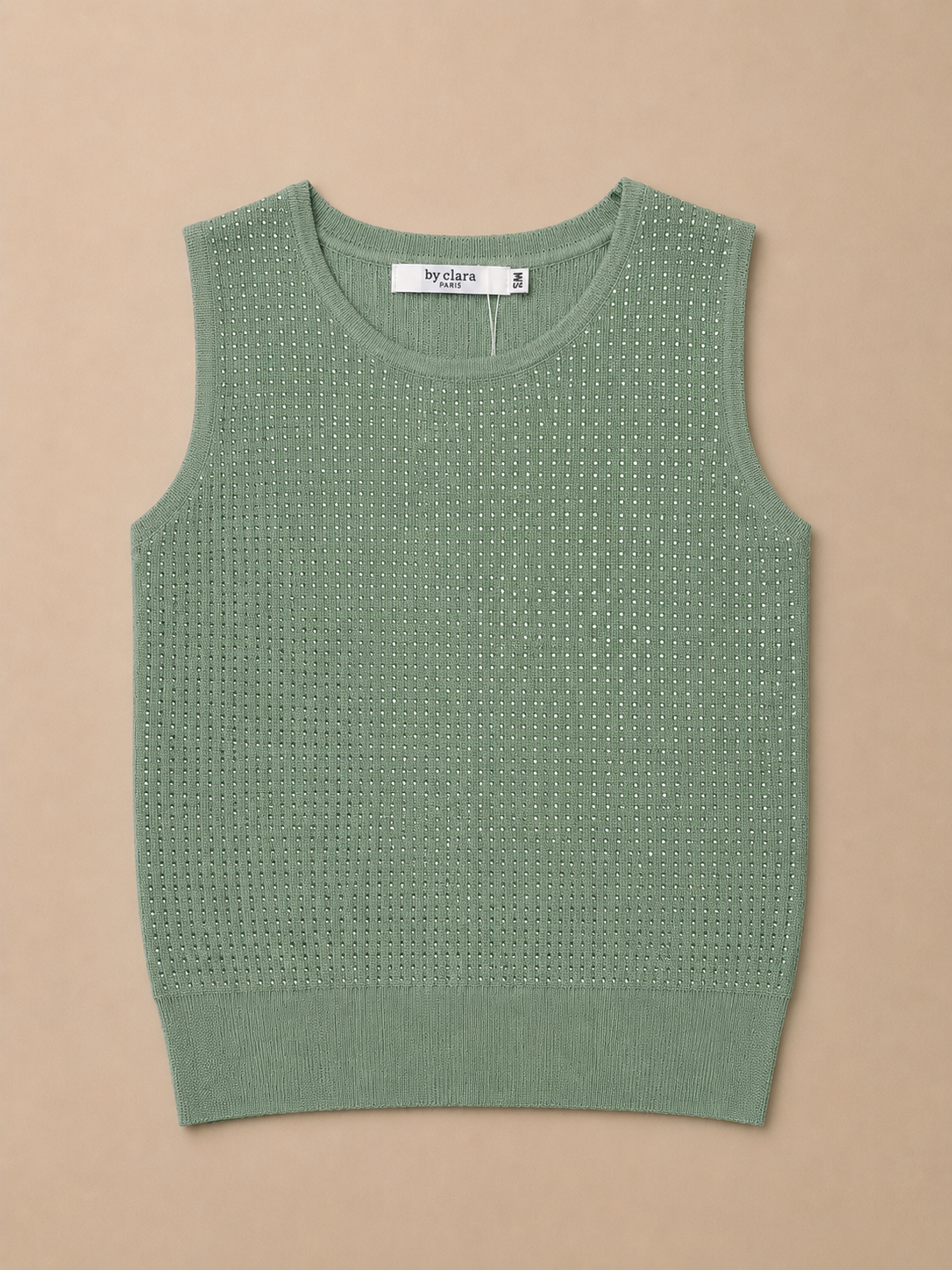 Mintgroene glitter Top | By Clara