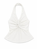 Haltertop wit | Drôle de Copine Paris