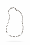 Stainless Steel Zilverkleurige Schakelketting | Minimalistische Dames Ketting