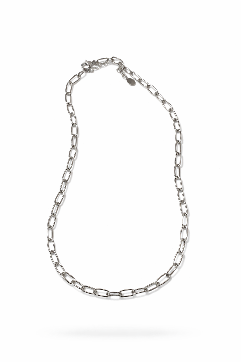 Stainless Steel Zilverkleurige Schakelketting | Minimalistische Dames Ketting