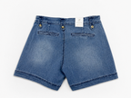 Denim short blauw